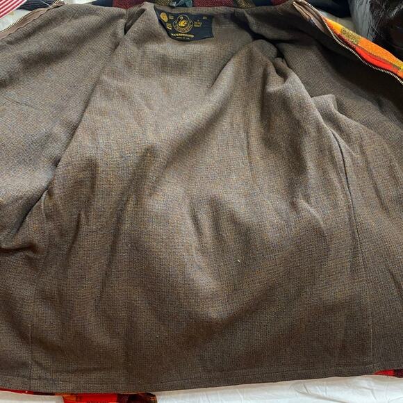 VTG 70s Swanndri John Mack Red 100% Pure Virgin Wool Plaid Performance Jacket - Picture 7 of 8